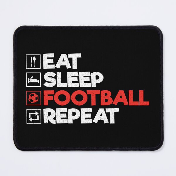 Item preview, Eat Sleep Football Repeat: Funny Soccer Player Football Coach Lover designed and sold by Adexyl.