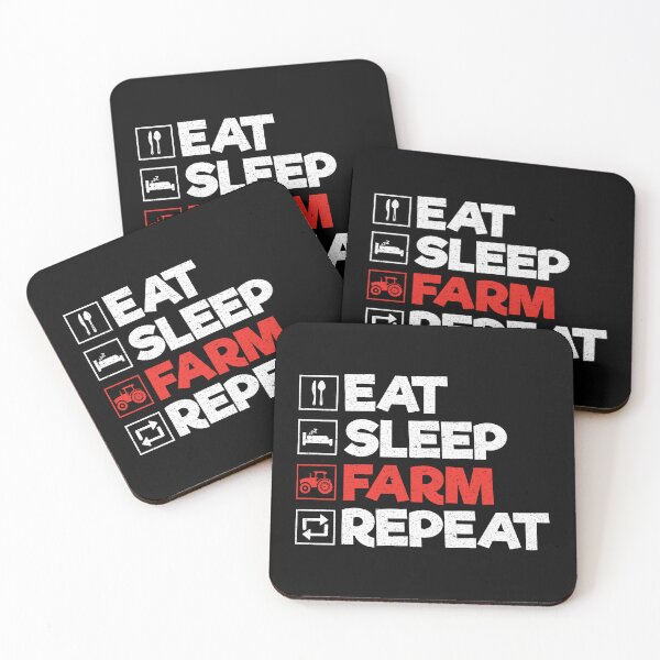 Item preview, Eat Sleep Farm Repeat: Funny Farmer Farming designed and sold by Adexyl.