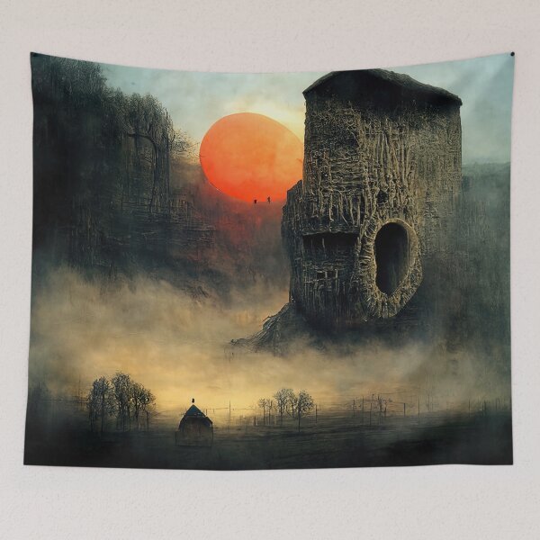 Item preview, Sunset on a strange alien world designed and sold by AM FineArtPrints.