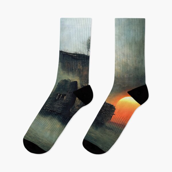 Item preview, Sunset on a strange alien world designed and sold by AM FineArtPrints.