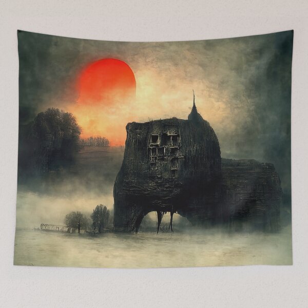 Item preview, Sunset on a strange alien world designed and sold by AM FineArtPrints.