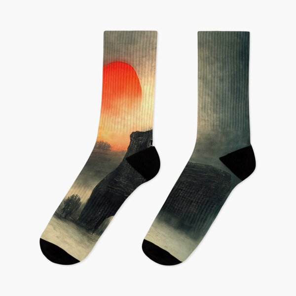 Item preview, Sunset on a strange alien world designed and sold by AM FineArtPrints.
