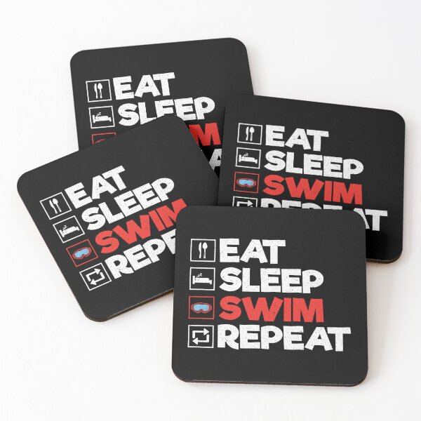 Item preview, Eat Sleep Swim Repeat: Funny Swimming Swimmer designed and sold by Adexyl.