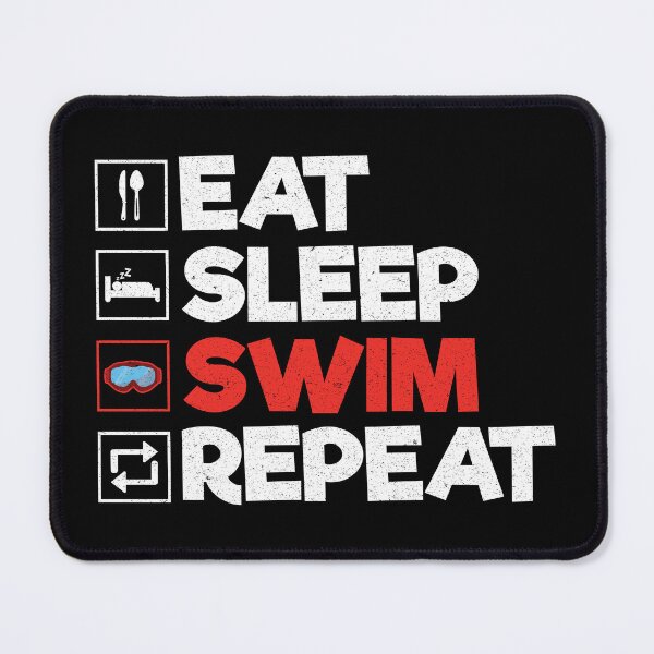 Item preview, Eat Sleep Swim Repeat: Funny Swimming Swimmer designed and sold by Adexyl.