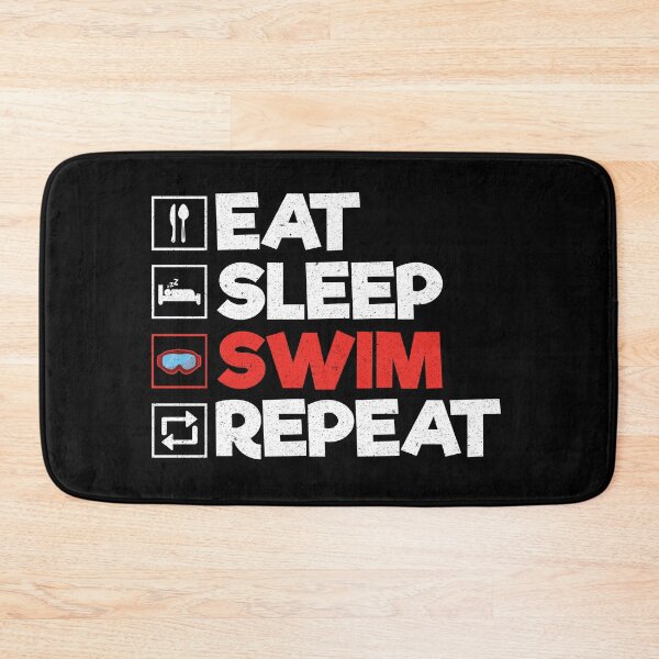 Item preview, Eat Sleep Swim Repeat: Funny Swimming Swimmer designed and sold by Adexyl.