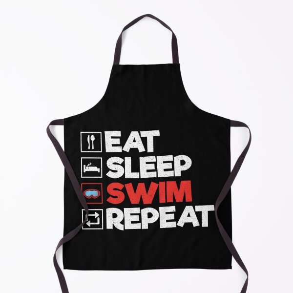 Item preview, Eat Sleep Swim Repeat: Funny Swimming Swimmer designed and sold by Adexyl.