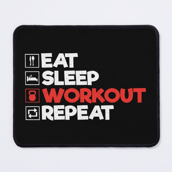 Item preview, Eat Sleep Workout Repeat: Funny Workout Gym Lover designed and sold by Adexyl.