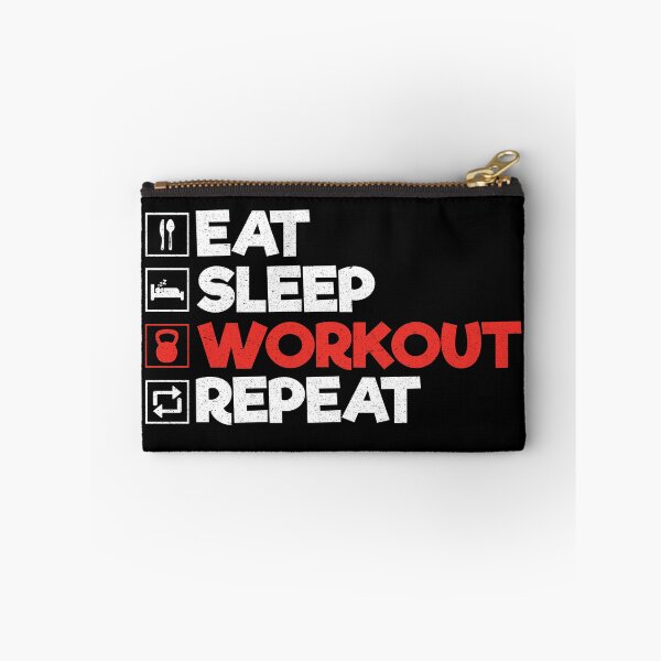Item preview, Eat Sleep Workout Repeat: Funny Workout Gym Lover designed and sold by Adexyl.