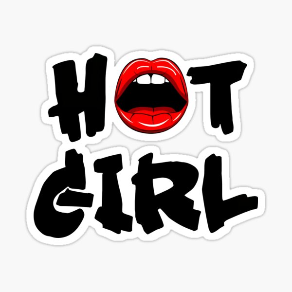 "hot girl" Sticker for Sale by Magnushubert | Redbubble