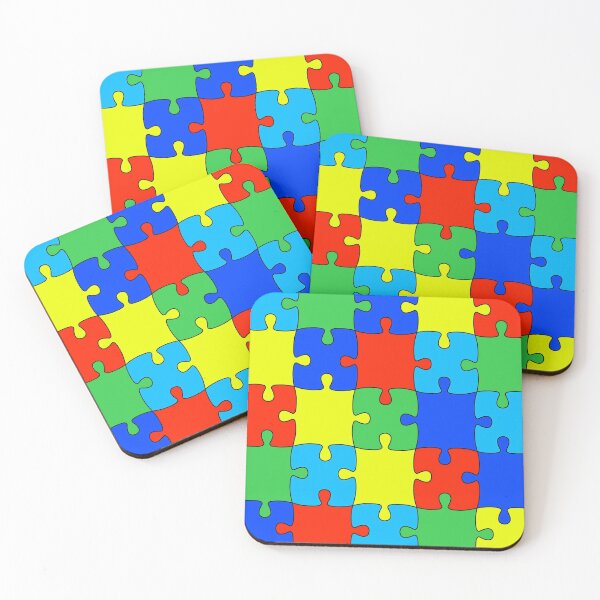 Item preview, Jigsaw Puzzle multi-color pattern game puzzles design designed and sold by luvvvvvit.