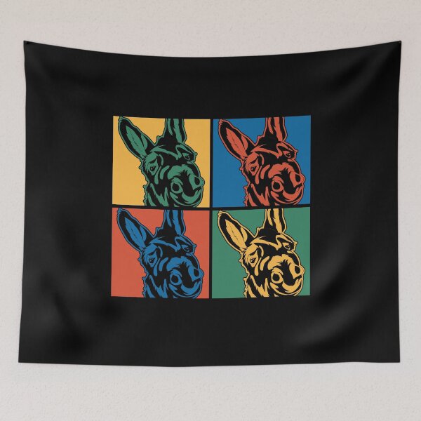 Item preview, Farmer Farm Animal Farming Pop Art Donkey designed and sold by bestshirtdesign.