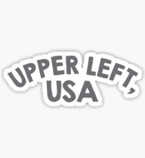 Upper Left, USA Sticker
