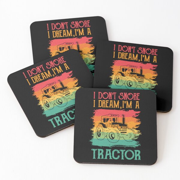 Item preview, I Don't Snore I Dream I'm A Tractor - Funny Retro Farmer Farming designed and sold by Adexyl.
