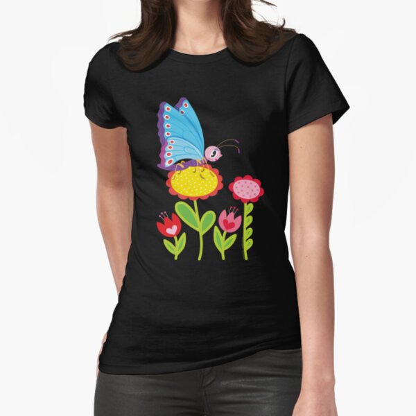 Butterfly Fitted T-Shirt