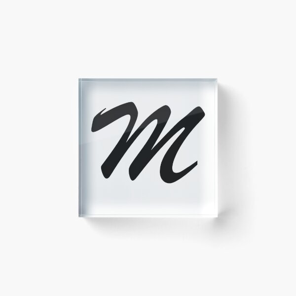 Item preview, Alphabet Letter M Initial Symbol Surname Logo Studies Image designed and sold by MonArtisteSam.
