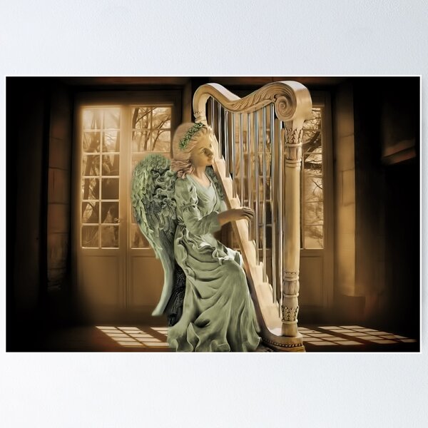 Angel with Harp Wind Chime