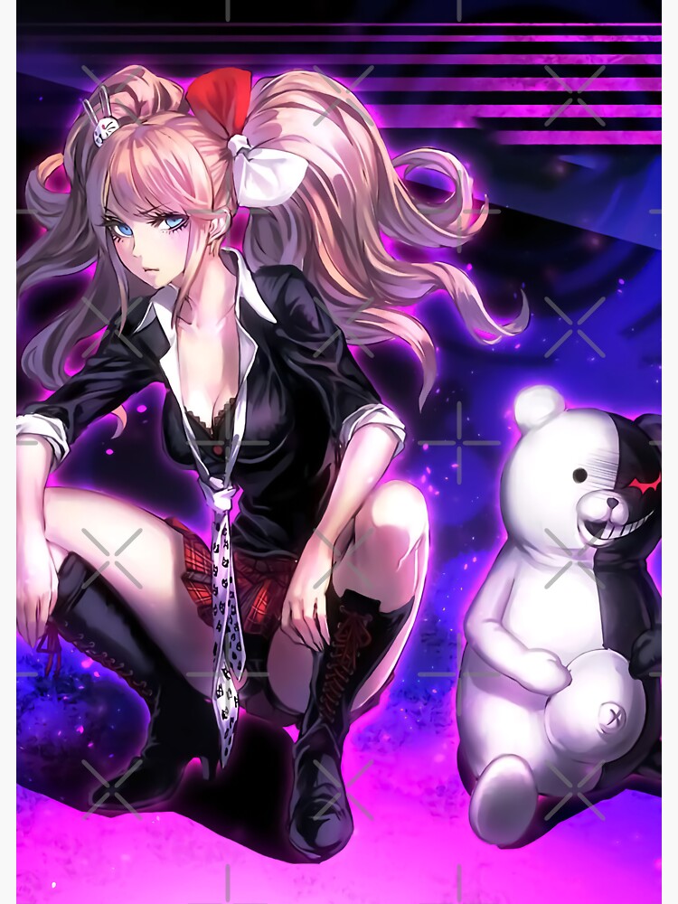 Junko Enoshima Danganronpa Epic Artwork For Fan Sticker By