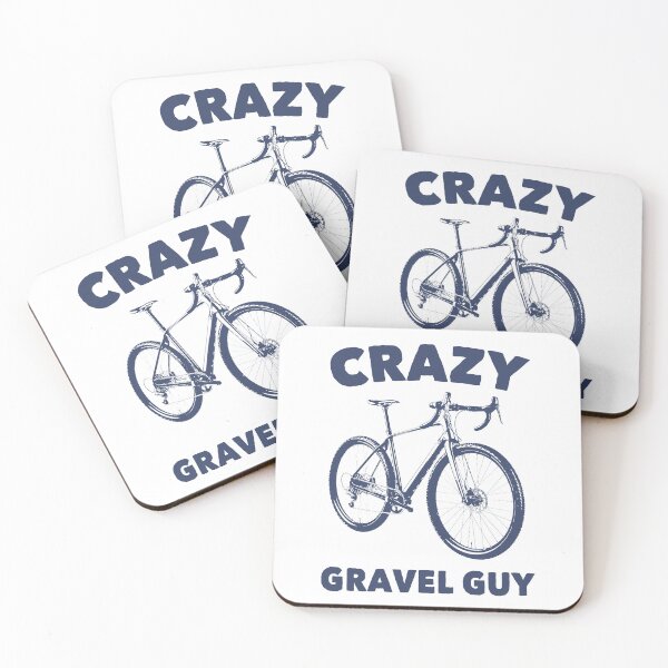 Artikelvorschau, Verrückter Gravel Guy beim Radfahren entworfen und verkauft von Esskay Designs.