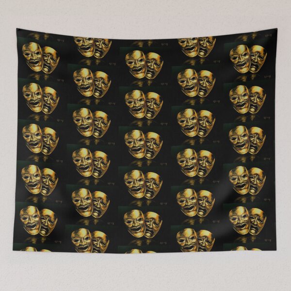 Item preview, Comedy Tragedy Theater Masks designed and sold by JYEmeryArt.