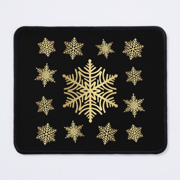 Item preview, Shiny Golden Snowflake Pattern designed and sold by PawsitiveMum.