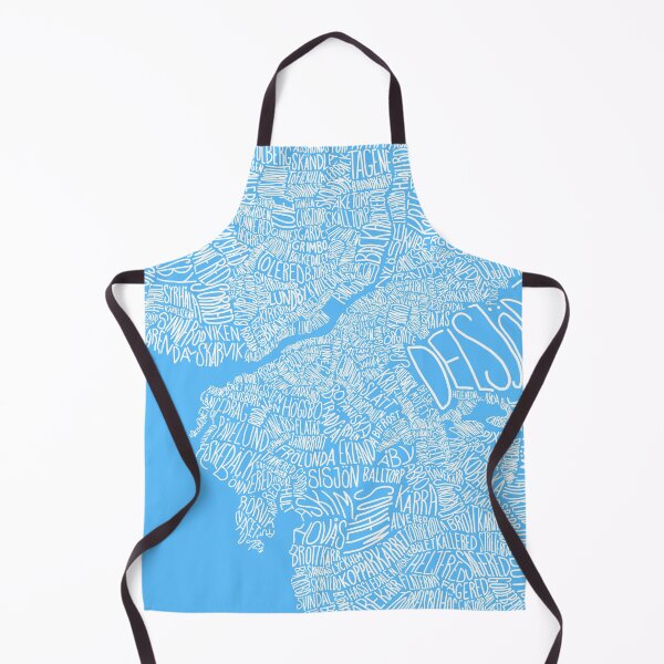 Item preview, Typographic Map of Gothenburg (Blue) designed and sold by sarkobang.