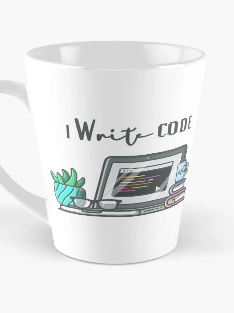 Thumbnail 3 of 4, Coffee Mug, I write code designed and sold by Code  Monkeys.