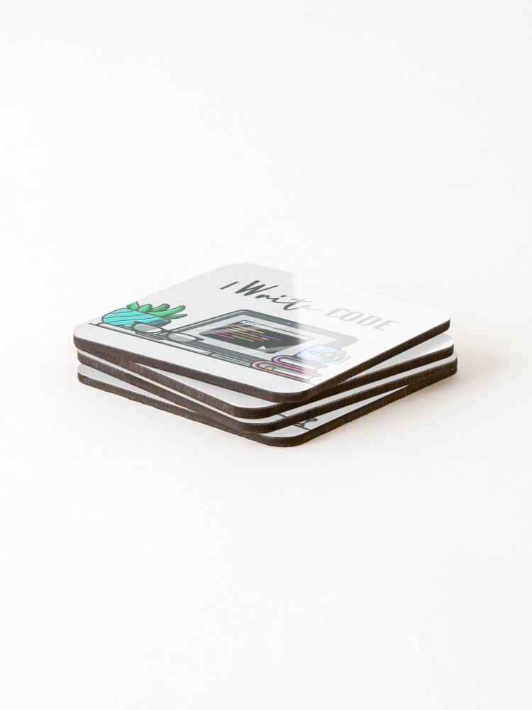 Thumbnail 4 of 5, Coasters (Set of 4), I write code designed and sold by WebBest.