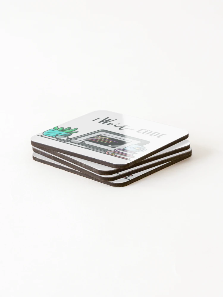 Thumbnail 4 of 5, Coasters (Set of 4), I write code designed and sold by Code Monkeys.