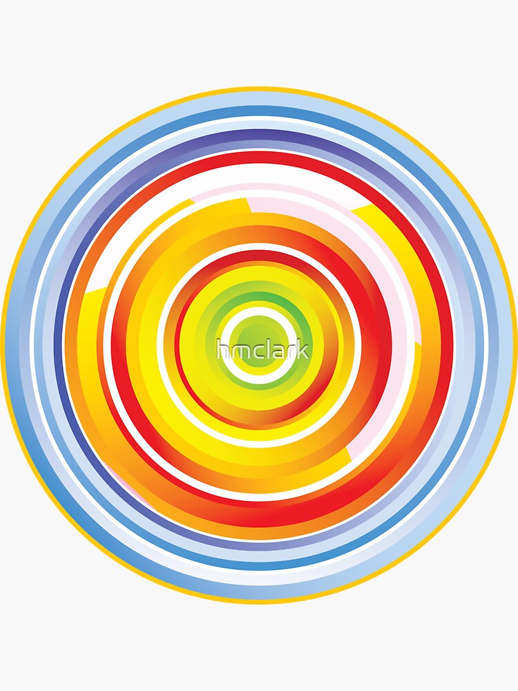 "Circle Circle Dot Dot" Sticker by hmclark Redbubble