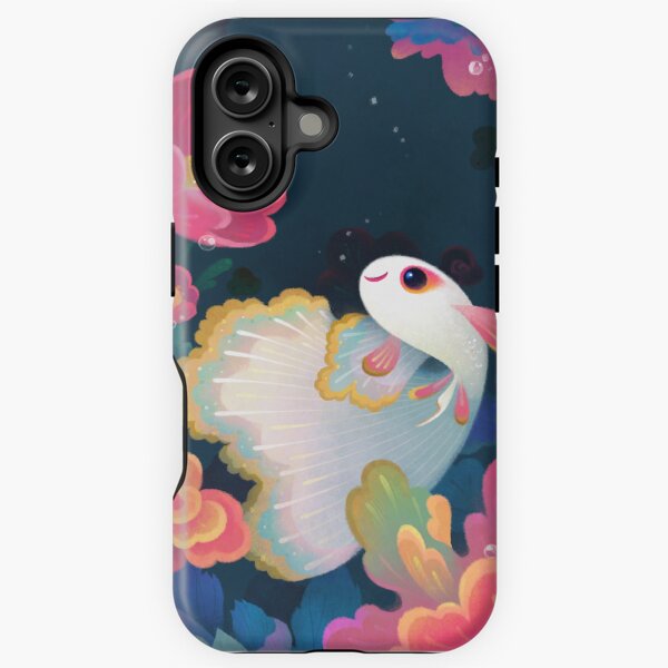 Vista previa del artículo con la obra «Guppy de flores», diseñado y vendido por pikaole.