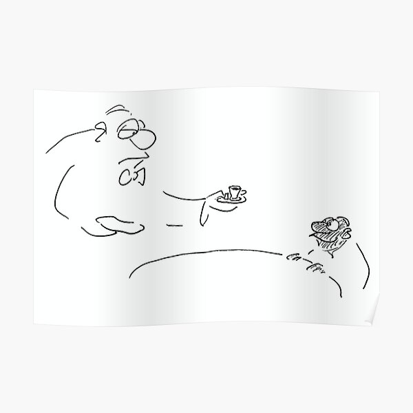 Traditionelle Wiener Kaffeespezialität „Kleiner Brauner“ Poster