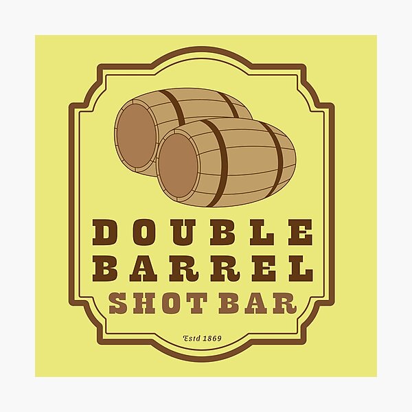 Item preview, Double Barrel Shot Bar designed and sold by skocartwork.