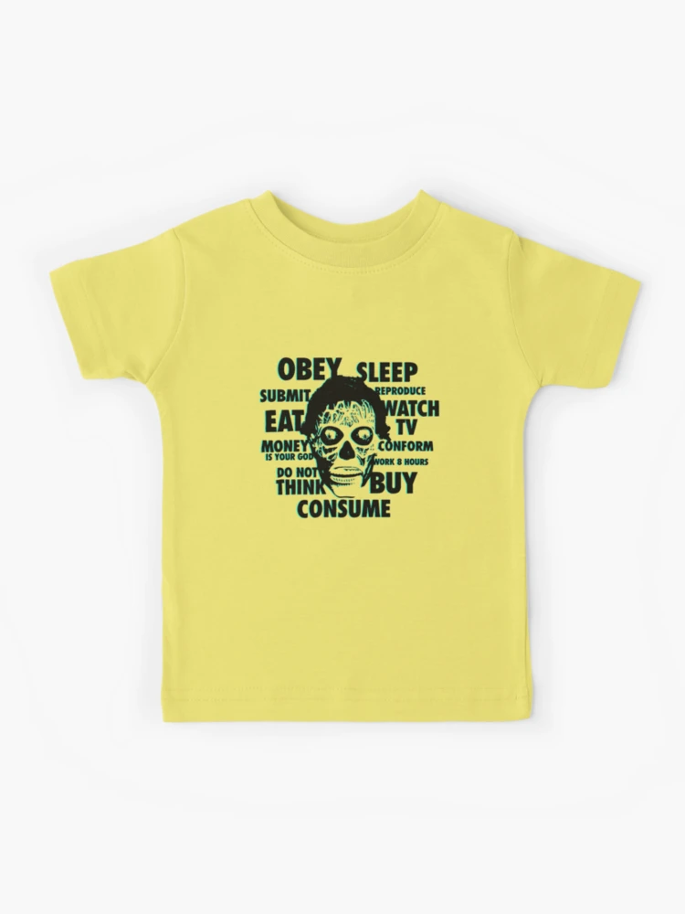 They Live Obey Consume Eighties Film  Kids T-Shirt for Sale by  Missionthreads