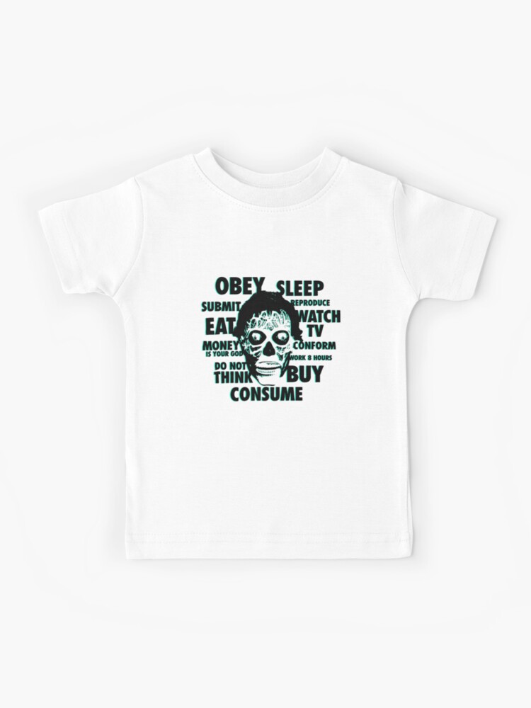 WATCH OBEY CONSUME They Live T SHIRT Roddy Piper John Carpenter - They Live  - Baseball T-Shirt