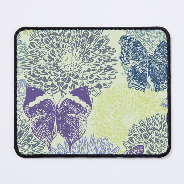 Item preview, Dahlias and Butterflies in Green designed and sold by SofiaAlves.