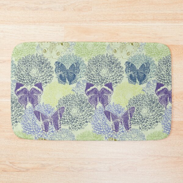 Item preview, Dahlias and Butterflies in Green designed and sold by SofiaAlves.
