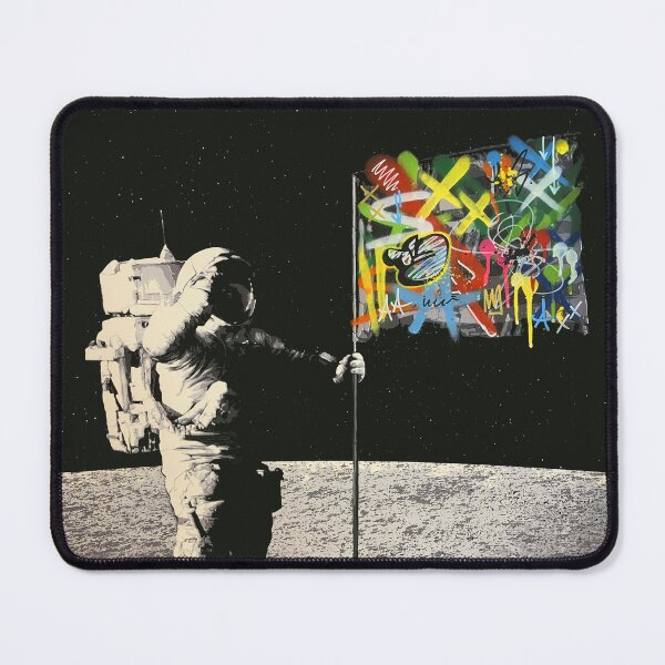 Item preview, Graffiti Moon Landing Street Art Astronaut designed and sold by Teecha.