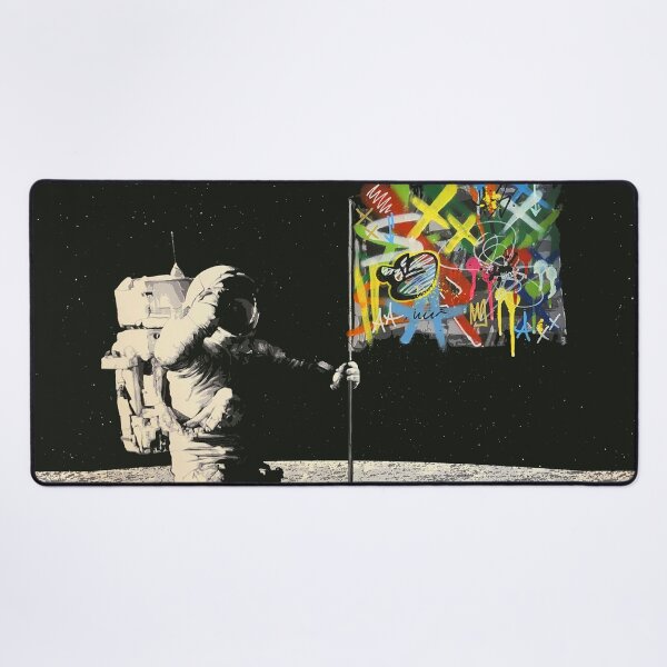 Item preview, Graffiti Moon Landing Street Art Astronaut designed and sold by Teecha.