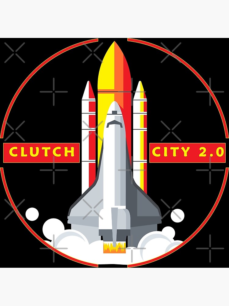 "Rocket Space Shuttle Houston Clutch City 2.0 " Canvas Print for Sale