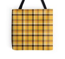 yellow tartan bag