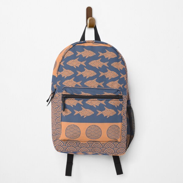 Item preview, Japanese Style Marine Pattern Fish designed and sold by Anna Lemos.