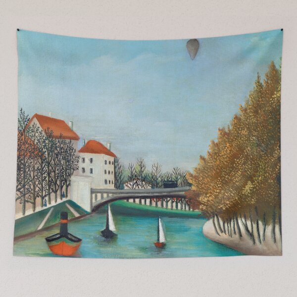Item preview, Henri Rousseau's famous painting of Study for View of the Pont de Sèvres 1908 designed and sold by fivo.