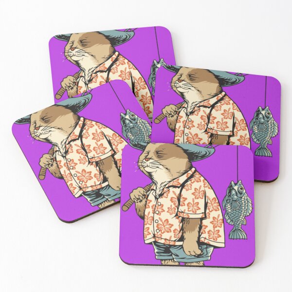 Item preview, Summer Cat Goes Fishing  T-Shirt designed and sold by KarlasdStrau.