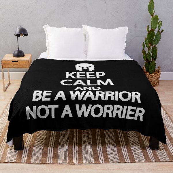 Item preview, Keep calm and be a warrior, not a worrier designed and sold by Colorfulandfun.