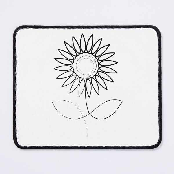 Item preview, Sunflower Minimal art | One Line Drawing | One Line Art designed and sold by One-Line-Artist.