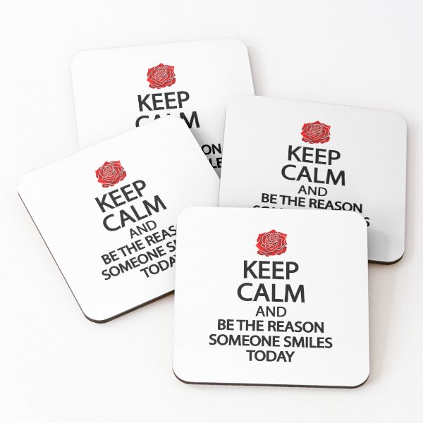 Item preview, Keep calm and be the reason someone smiles today designed and sold by Colorfulandfun.