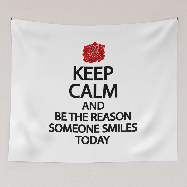 Item preview, Keep calm and be the reason someone smiles today designed and sold by Colorfulandfun.
