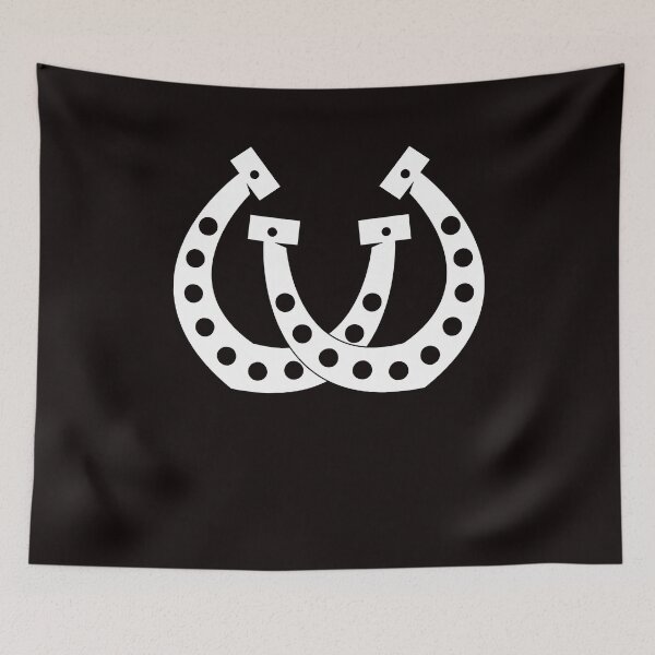 Item preview, Horseshoe Lucky Equestrian Sport Horses Riding Horse Fan designed and sold by TomGiantDesigns.