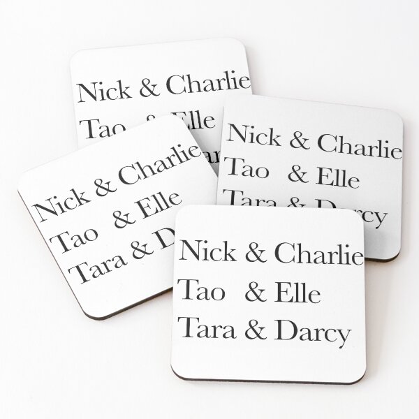 Item preview, Heartstopper Couple Names - Black designed and sold by TWPCdesigns.