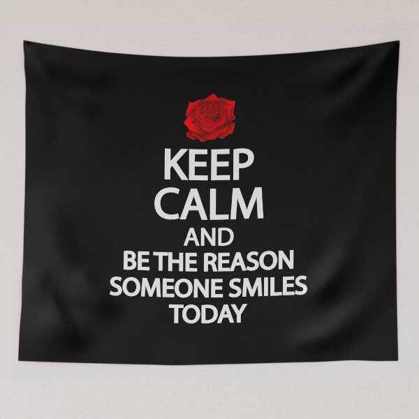 Item preview, Keep calm and be the reason someone smiles today designed and sold by Colorfulandfun.